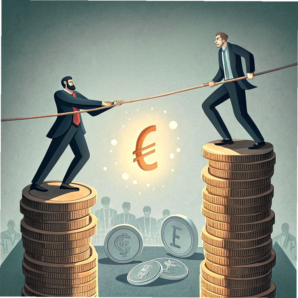 Two traders are fighting for a Tight spread in the Forex market